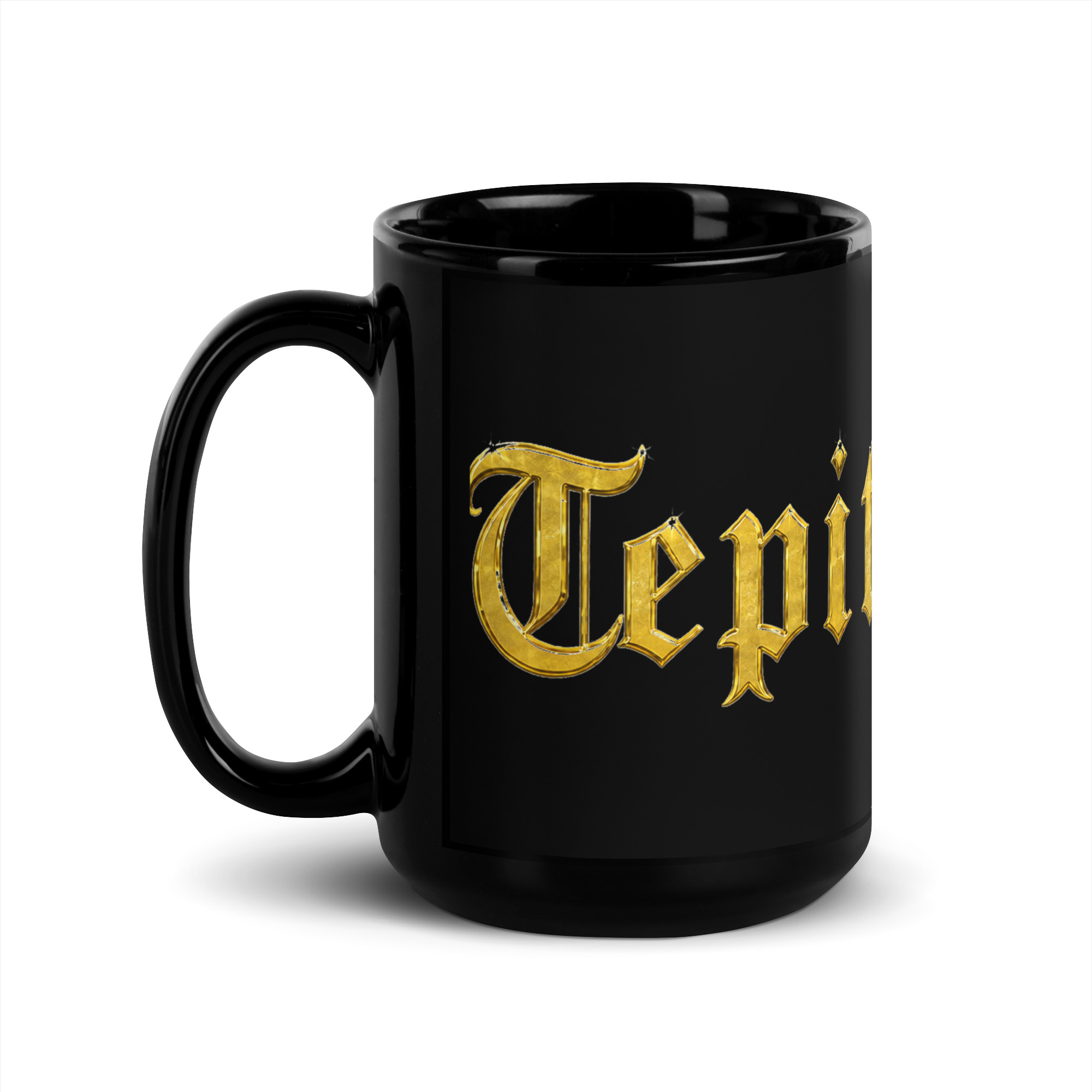 Taza negra brillante - Image 4
